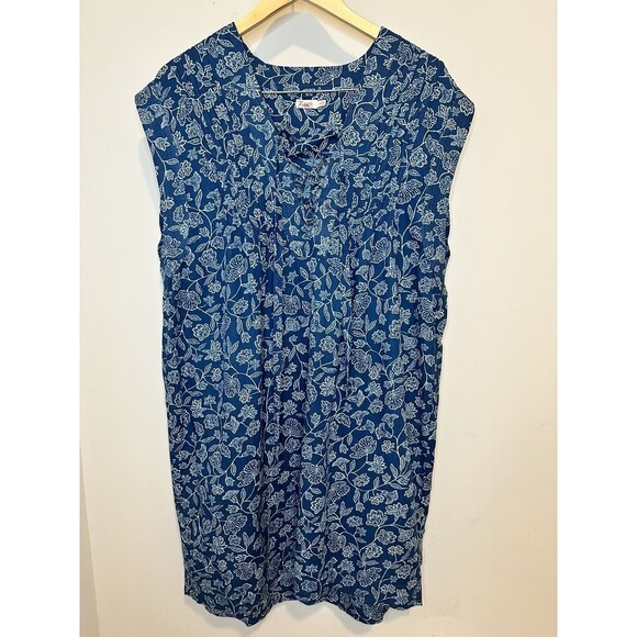 Faherty X B. Yellowtail Cameo Cove Sz XL Tunic Dress - Picture 2 of 6